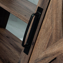 Carregar imagem no visualizador da galeria, 68" Farmhouse TV Stand with Double Sliding Barn Doors for Living Room