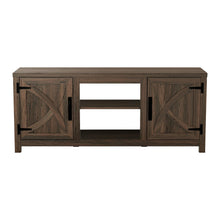Carregar imagem no visualizador da galeria, Farmhouse TV Stand for 58 Inch TV Storage Cabinet for Living Room