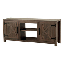 Carregar imagem no visualizador da galeria, Farmhouse TV Stand for 58 Inch TV Storage Cabinet for Living Room