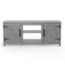 Carregar imagem no visualizador da galeria, Farmhouse TV Stand for 58 Inch TV Storage Cabinet for Living Room
