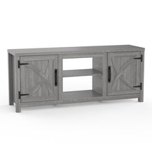 Carregar imagem no visualizador da galeria, Farmhouse TV Stand for 58 Inch TV Storage Cabinet for Living Room