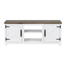 Carregar imagem no visualizador da galeria, Farmhouse TV Stand for 58 Inch TV Storage Cabinet for Living Room