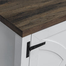 Carregar imagem no visualizador da galeria, Farmhouse TV Stand for 58 Inch TV Storage Cabinet for Living Room