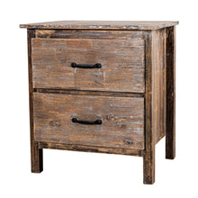 Carregar imagem no visualizador da galeria, Farmhouse Solid Wood Bedroom Nightstand Side Table