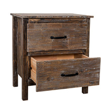 Carregar imagem no visualizador da galeria, Farmhouse Solid Wood Bedroom Nightstand Side Table