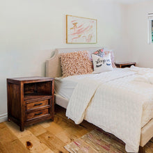 Load image into Gallery viewer, Modern Assembled Brown 2-Drawer Cabinet Night Stand