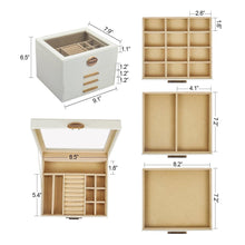 Load image into Gallery viewer, Elegant Jewelry Box Organizer for Women, 4-Layer Jewelry Organizer, 3-Drawers