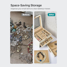 Load image into Gallery viewer, Elegant Jewelry Box Organizer for Women, 4-Layer Jewelry Organizer, 3-Drawers