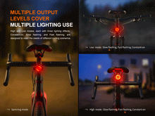 Carregar imagem no visualizador da galeria, Fenix BC06R Smart-Brake Bicycle Taillight