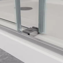 Load image into Gallery viewer, 60''W X 76'' H Double Sliding Frameless Shower Door with Clear Glass
