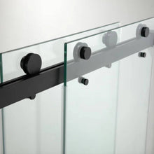 Load image into Gallery viewer, 60''W X 76'' H Double Sliding Frameless Shower Door with Clear Glass