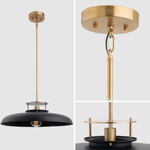 Load image into Gallery viewer, Beacon 1-Light Modern Gold & Black Island Pendant Light