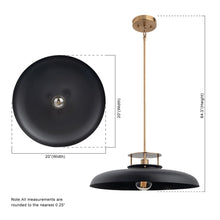 Load image into Gallery viewer, Beacon 1-Light Modern Gold & Black Island Pendant Light
