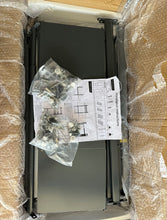 Load image into Gallery viewer, BIFCIOFH 3-Tier Expandable Over Toilet Washing Machine and Dryer Storage Rack, Height Adjustable Laundry Room Shelves, Bathroom Organization Space Saver with Pigboard and Hook (Color: Dark Grey)