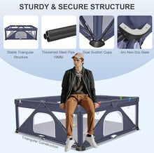 Carregar imagem no visualizador da galeria, Foldable Baby Gate Playpen, 71"x71"(35 sq. ft Space), Extra Large Playards for Toddler, Kids Activity Center for Home Travel