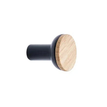 Load image into Gallery viewer, Black and Oak Wood "Bis" Cabinet Knob and Drawer Handle