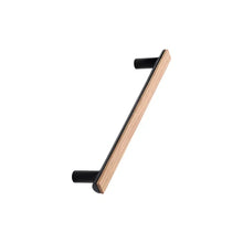 Load image into Gallery viewer, Black and Oak Wood "Bis" Cabinet Knob and Drawer Handle