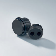 Load image into Gallery viewer, Bastion - Knurled Ring Solid Brass Door Stops