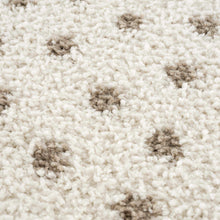 Cargar imagen en el visor de la galería, Chaia Dotted Cream & Brown Plush Rug