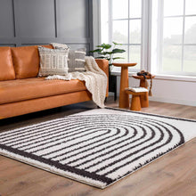 Load image into Gallery viewer, Bauer Plush Black Rainbow Rug - Clearance