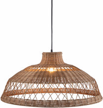 Carregar imagem no visualizador da galeria, Bailleval Dark Brown Rattan Pendant