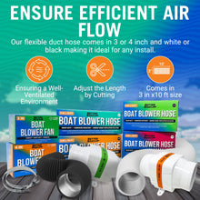Load image into Gallery viewer, Boat Blower Hose 3in or 4in Exhaust Hose