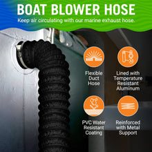 Load image into Gallery viewer, Boat Blower Hose 3in or 4in Exhaust Hose