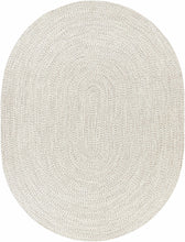 Load image into Gallery viewer, Beige Braided Faux Jute Rug