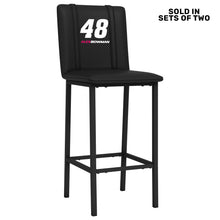 Load image into Gallery viewer, Bar Stool 500 with Alex Bowman #48 with Name Rail Logo Set of 2