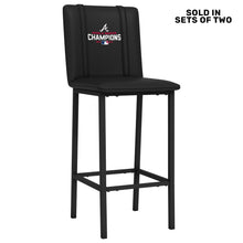 Load image into Gallery viewer, Bar Stool 500 with Atlanta Braves 2021 World Champions Logo Set of 2