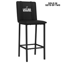 Load image into Gallery viewer, Bar Stool 500 with Cleveland Cavaliers Let Em Know Playoffs Logo Set of 2