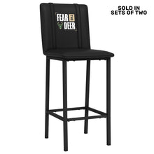 Load image into Gallery viewer, Bar Stool 500 with Milwaukee Bucks Fear the Deer Playoffs Logo Set of 2