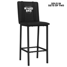 Load image into Gallery viewer, Bar Stool 500 with Minnesota Timberwolves Wolves Back Playoffs Logo Set of 2