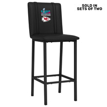 Load image into Gallery viewer, Bar Stool 500 with Kansas City Chiefs Super Bowl LVII Champions Logo Set of 2