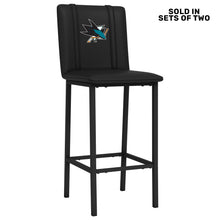 Load image into Gallery viewer, Bar Stool 500 with San Jose Sharks Logo Set of 2