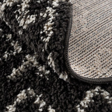 Load image into Gallery viewer, Thetford Black Berber Shag Rug - Clearance