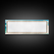 Load image into Gallery viewer, Blue Beach and Ocean Waves Panoramic Framed Canvas Print - Perfect for Living Room, Bedroom, Office Decor