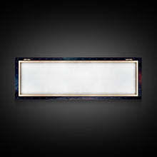 Load image into Gallery viewer, Beautiful Science Fiction Wall Art, Synthwave Style Scifi Art, Framed Canvas Print, Panoramic Alien Worlds and Star Filled Night Sky
