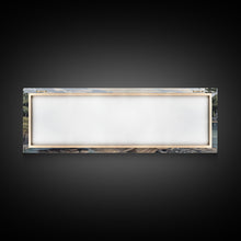 Cargar imagen en el visor de la galería, Colored Pencil Landscape Wall Art Print, Lake, Riverbank, River, Trees, Mountain, Large Canvas Art Print, Panoramic, Wall Art, Canvas Print