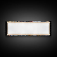 Carregar imagem no visualizador da galeria, Abstract Row Of Buildings City Canvas Print, Large Urban Art Print, Cityscape Art, Vibrant Art, Panoramic, Wall Art, Canvas Print