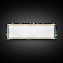 Cargar imagen en el visor de la galería, Fantasy Forest At Night With Fireflies, Extra Large Wall Art, Framed Panoramic Canvas Print, Framed Wall Art