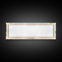 Load image into Gallery viewer, Blue Beach La Chiva, Puerto Rico Panoramic Beach Print, Vacation Gift, Puerto Rico Wall Art, Framed Canvas Print, Framed Beach Painting