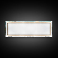 Load image into Gallery viewer, Detroit Michigan Panoramic Wall Art, Mid Century Modern Framed Canvas Print, Retro Pop Art Travel Poster, Office Art, Living Room Decor