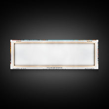 Carregar imagem no visualizador da galeria, Cambridge Massachusetts Panoramic Painting, Mid Century Modern Framed Canvas Print, Retro Pop Art Travel Poster, Home Decor, City Print