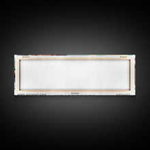 Cargar imagen en el visor de la galería, Carrollton Texas Panoramic Painting, Mid Century Modern Framed Canvas Print, Retro Pop Art Travel Poster, Office Wall Art, City Print