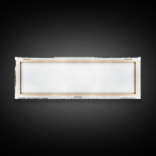 Cargar imagen en el visor de la galería, Carrollton Texas Panoramic Painting, Mid Century Modern Framed Canvas Print, Retro Pop Art Travel Poster, Office Wall Art, City Print