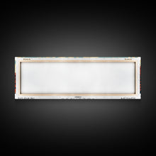 Cargar imagen en el visor de la galería, Columbus Ohio Panoramic Wall Art, Mid Century Modern Framed Canvas Print, Retro Pop Art Travel Poster, City Living Room Decor, Office Wall Art