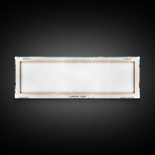 Load image into Gallery viewer, Elizabeth New Jersey Panoramic Wall Art, Mid Century Modern Framed Canvas Print, Retro Pop Art Travel Poster, City Home Decor, Office Art