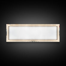 Load image into Gallery viewer, Brasov Romania Panoramic Travel Poster, Framed Canvas Print or Metal Wall Art, Travel Art, Home Decor, Panoramic Painting, Midcentury Art