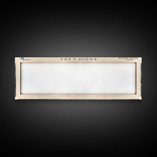 Load image into Gallery viewer, Basin Lake Panoramic Framed Canvas Print, Lake House Decor, Scenic Painting, Travel Poster, Rustic Art, Nature Wall Art